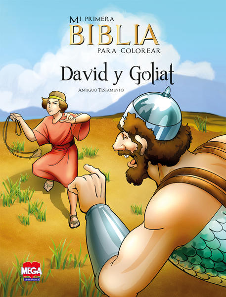 David y Goliat / Mi primera Biblia para colorear. SORDO RUIZ MARGARITA.  Libro en papel. 9786072108431 Librería El Sótano