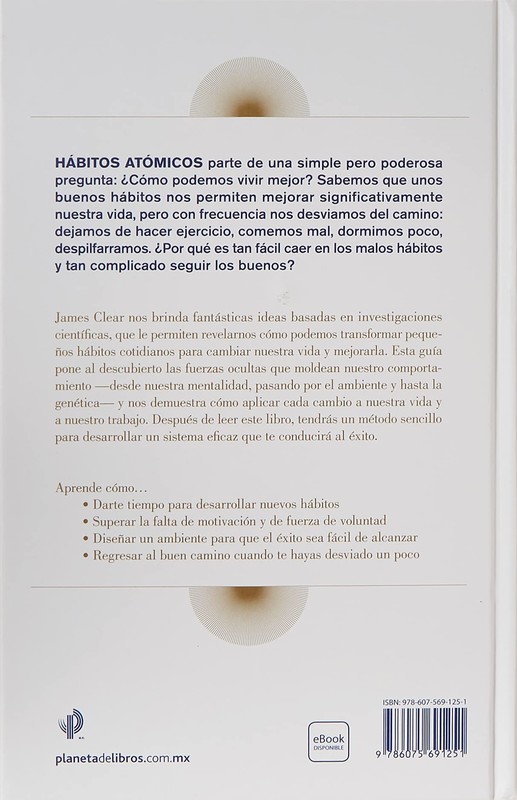 Hábitos atómicos / pd.. CLEAR JAMES. Libro en papel. 9786075691251 Librería  El Sótano