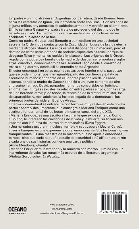 Libros Axolotl - VENDIDO Libro: Nuestra parte de noche Autor: Mariana  Enríquez Precio: $500 Editorial: Anagrama Estado: Nuevo Sinopsis: Un padre  y un hijo atraviesan Argentina por carretera, desde Buenos Aires hacia