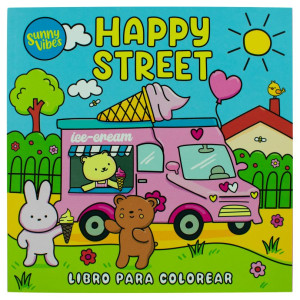 Sunny Vibes. Happy Street / Libro Para Colorear