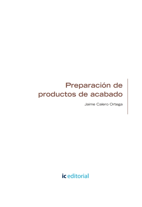 Preparación De Productos De Acabado. Mamr0208